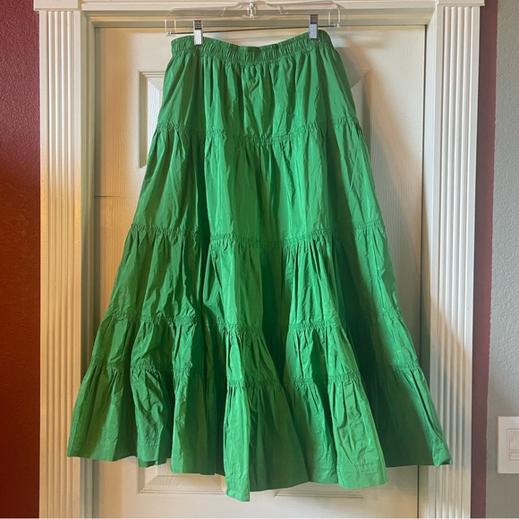 Maeve Dresses & Skirts - Maeve tiered taffeta skirt EUC